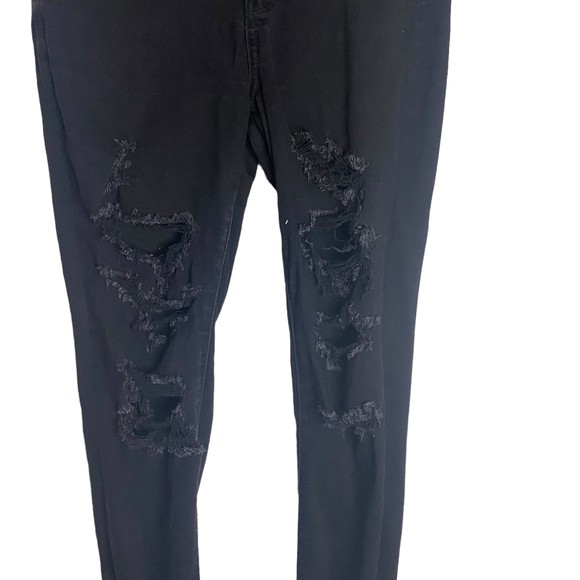 AMERICAN EAGLES Next level stretch Distressed Hi-Rise JEGGING Bk Size 10 Regular - Picture 2 of 7